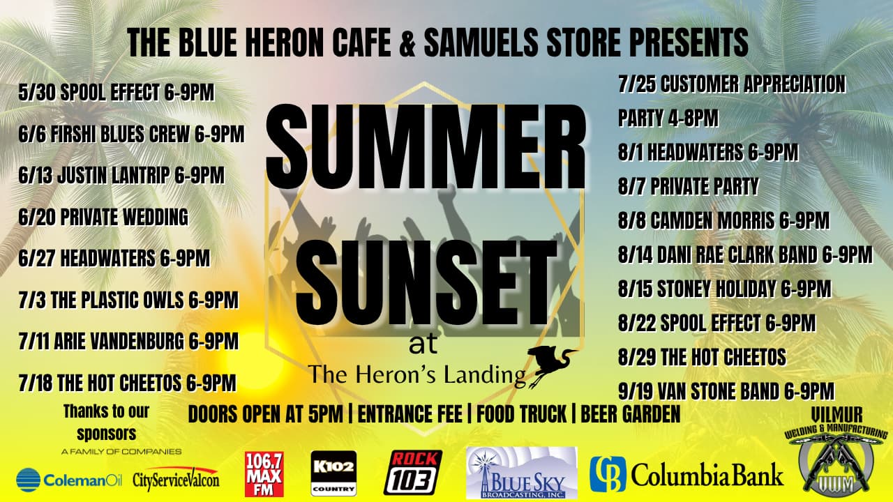 Upcoming shows at Blue Heron Café